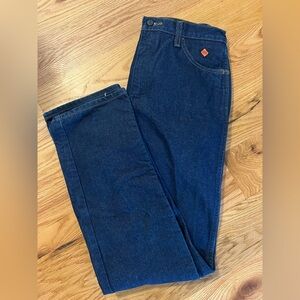 Wrangler FR Jeans Mens 32X34 13 Original Flame Resistant Cowboy Cut Denim Blue